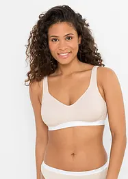 Reggiseno t-shirt senza ferretto con cotone biologico (pacco da 2), bonprix