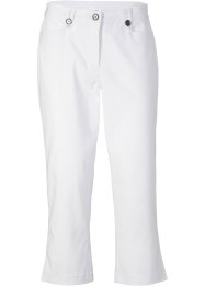 Pantaloni cropped in bengalina con spacco e cinta comoda, bpc bonprix collection