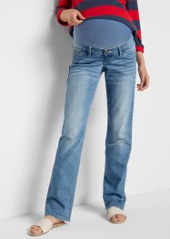 Jeans prémaman elasticizzati a gamba larga, bpc bonprix collection