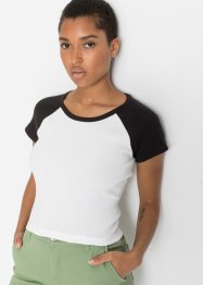 Maglia cropped in cotone biologico Cradle to Cradle Certified® Silver, RAINBOW