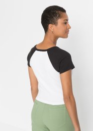 Maglia cropped in cotone biologico Cradle to Cradle Certified® Silver, RAINBOW