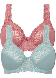 Reggiseno minimizer con ferretto (pacco da 2), bonprix