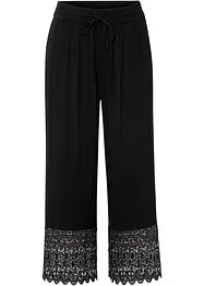 Pantaloni culotte con pizzo, bonprix