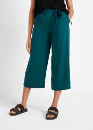 Pantaloni culotte in viscosa con cintura da annodare in vita, bpc bonprix collection