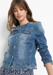 Bonprix Donna Abbigliamento Cappotti e giubbotti Giacche Giacche di jeans Giacca di jeans stile biker Blu 