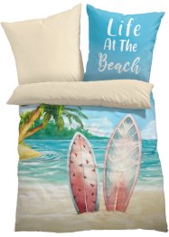 Biancheria da letto double face con spiaggia, bpc living bonprix collection