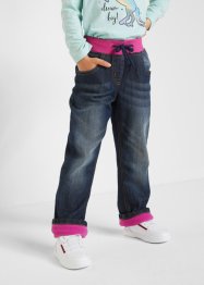 Bonprix Bambina Abbigliamento Pantaloni e jeans Jeans Jeggings Jeggings con bande glitterate Nero 