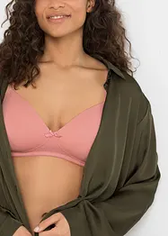 Reggiseno senza ferretto con coppe preformate e cotone biologico (pacco da 3), bonprix