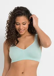 Reggiseno t-shirt senza ferretto con cotone (pacco da 2), bonprix