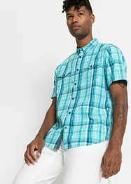 Camicia in seersucker a maniche corte, bonprix