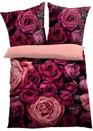 Biancheria da letto double-face con rose, bpc living bonprix collection