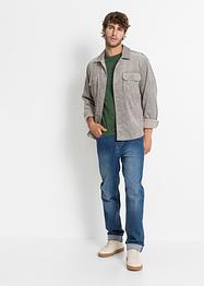 Jeans elasticizzati con cotone riciclato classic fit, tapered (pacco da 2), John Baner JEANSWEAR