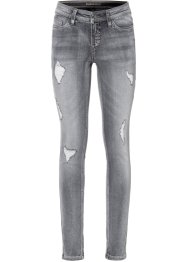 Jeans skinny con effetto distrutto, RAINBOW
