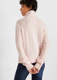 Maglione di lana con trecce e Good Cashmere Standard®, bpc selection premium