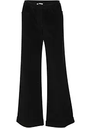 Pantaloni larghi in velluto a coste elasticizzato, vita alta, bonprix