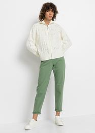 Pantaloni mom in twill, RAINBOW