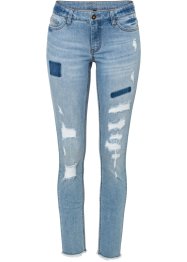 Jeans super skinny con poliestere riciclato, RAINBOW