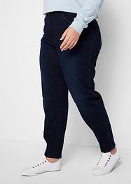 Jeans a vita alta con gambe larghe e cinta comoda, bpc bonprix collection