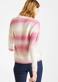 Maglione con collo dritto e colori sfumati, bpc bonprix collection