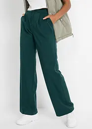 Pantaloni a palazzo con pinces, bonprix