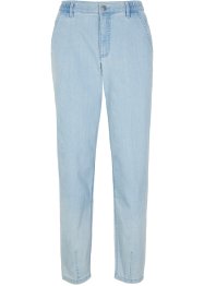 Jeans a carota cropped con cinta comoda, bpc bonprix collection