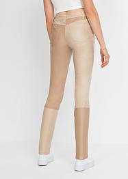Pantaloni in similpelle color block, RAINBOW