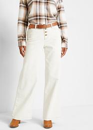 Pantaloni di velluto elasticizzati, wide leg, John Baner JEANSWEAR