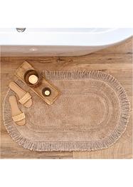 Tappeto da bagno ovale con frange, bpc living bonprix collection