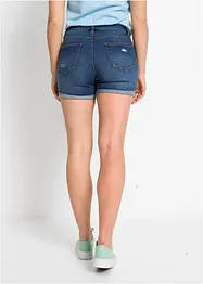 Shorts di jeans effetto sdrucito, bonprix