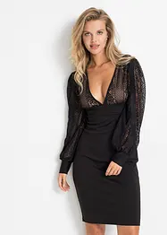 Abito con pizzo che valorizza la silhouette, bonprix