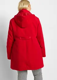 Cappotto svasato con cappuccio e pinces, bonprix