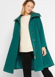 Cappotto svasato in simil lana con collo ampio, bpc bonprix collection