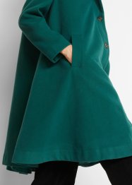 Cappotto svasato in simil lana con collo ampio, bpc bonprix collection