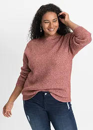 Maglione oversize con bottoni, bonprix