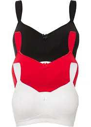 Reggiseno senza ferretto con cotone (pacco da 3), bonprix