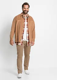 Pantaloni in velluto elasticizzato dal taglio comfort, slim fit, bonprix