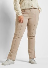 Pantaloni in bengalina con spacco straight, bpc bonprix collection