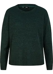 Maglione melange con scollo rotondo, bonprix