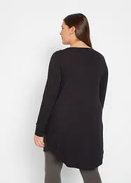 Maglia lunga a maniche  lunghe con viscosa, bonprix