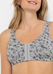 Reggiseno senza ferretto con chiusura anteriore e cotone biologico (pacco da 2), bonprix