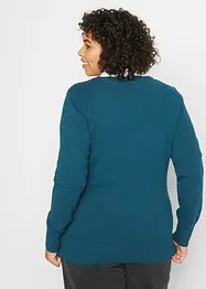 Maglione basic in maglia fine con cotone riciclato, bonprix