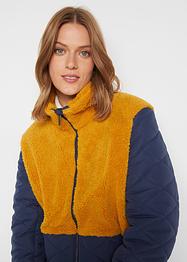 Giubbotto trapuntato con inserto effetto peluche, John Baner JEANSWEAR