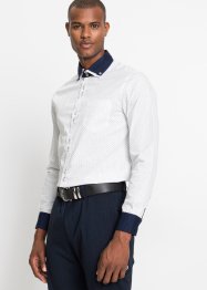 Camicia elegante con colletto doppio slim fit, bpc selection