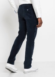 Pantaloni chino in velluto con elastico in vita slim fit, straight, bpc selection