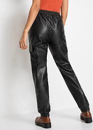 Pantaloni in similpelle con tasche applicate, RAINBOW