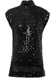 Top con paillettes, bonprix