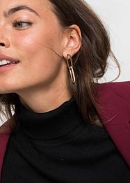 Orecchini a lobo con cristalli, bpc bonprix collection