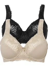 Reggiseno minimizer con ferretto (pacco da 2), bonprix