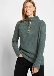 Maglione strutturato con bottoni, bonprix