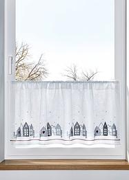 Tenda a vetro con casette ricamate, bpc living bonprix collection
